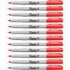 Sharpie Permanent Marker, , Ultra-Fine, 12/DZ, Red Ink PK SAN37002